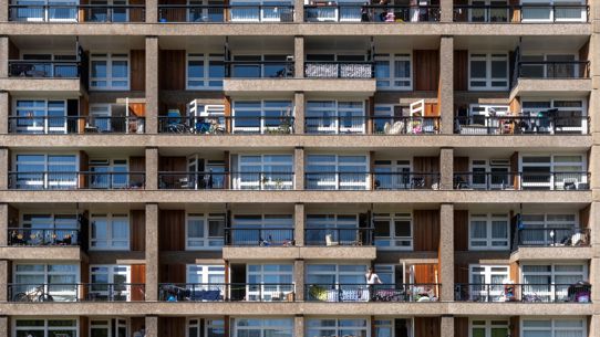 An Architectual Image of Social Housing Balconies